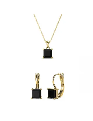 Quadratisches Set und Box - Gold und Schwarz