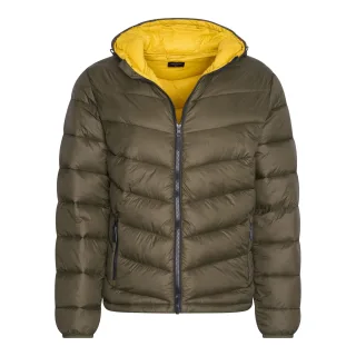 Hooded Winter Jacket Army von Cappuccino Italia in der farbe Grun und in größe L.