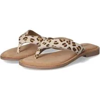 Lazamani LAZAMANI LA75908 LEOPARD Damen Leder beige Pantolette