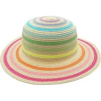 MAXIMO Strohhut KIDS GIRL-Hut, Multicolor Streifen (1-St)