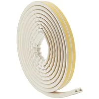 varivendo Dichtungsband D-Profil Gummidichtung weiß 6m für Fenster & Türen, (Rolle, 1-St., Gummidichtung), abdichtungsband luftdicht fensterdicht türdicht scheibendichtung