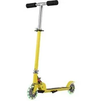 COSTWAY Scooter Kinder Cityroller, Aluminium, höhenverstellbar, klappbar, mit 2 LED Räder