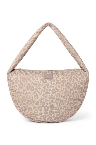 Studio Noos Leopard Puffy-Umhängetasche Beige