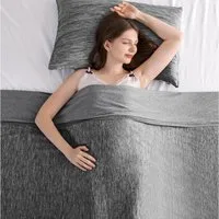 Elegear Sommerbettdecke Kühldecke doppelseitig Q-max 0.5, Sommerdecke kühldecken zum schlafen, kühlende Decke, Sofadecke für Sommer Arc-Chill 3.0 Polyester