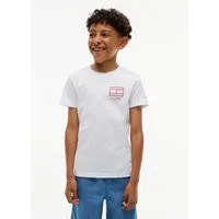 Tommy Hilfiger T-Shirt Rundhalsausschnitt, Regula Fit, reine Baumwolle, Kinder bis 16 Jahre