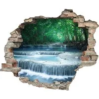 queence Wandtattoo Fluss (1 St), Wandsticker, Wandbild, selbstklebend, 3D, Wanddurchbruch