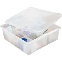 Ruco Aufbewahrungsbox, mit Deckel, 16 Fächer, Ideal für Christbaumkugeln, Kosmetik
