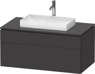 Duravit L-Cube Konsolenwaschtischunterbau wandhängend Graphit Supermatt 1020x550x482 mm - LC48810808 LC4881080800000