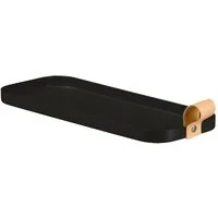 Gasper Tablett Deko-Tablett CORNI, 30 x 12 cm, Schwarz, Metall, (1-tlg)
