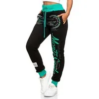 L.gonline Jogginghose Damen Jogginghose, Freizeithose, Sporthose, Monte Carlo 592 (Sweatpants, 1-tlg) mit elastischem Bund