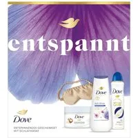 DOVE / UNILEVER Pflege-Geschenkset 1x Dove Geschenkset "Entspannt", 1-tlg., mit Duschcreme, Anti Transpirant, Dusch-Creme-Peeling und Schlafmaske