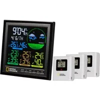 NATIONAL GEOGRAPHIC NATIONAL GEOGRAPHIC VA Farb-Wetterstation 4 Messbereiche, schwarz Wetterstation
