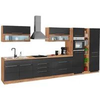 KOCHSTATION Küchenzeile KS-Wien, Breite 440 cm, wahlweise mit E-Geräten und Induktion