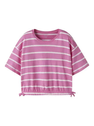 NAME IT - NKFFUNION SS CROPPED BOXY TOP NOOS Strawberry Moon - Gr. - 152