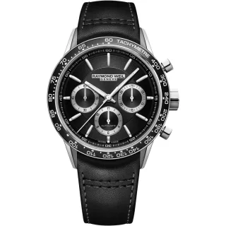 Raymond Weil Freelancer Schwarz Herren Armbanduhr 7741-SC1-20021