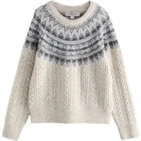 Next Strickpullover Langärmeliger Weihnachtspullover (1-tlg)