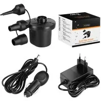 NILS CAMP Luftpumpe Elektrische Luftpumpe mit Autoanschluss für Unterwegs, mit 12V Adapter