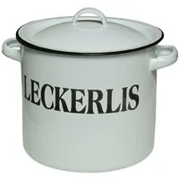Ambiente Haus Dose Vorratsbehälter Leckerli aus Emaille (1 St)