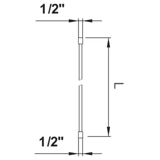 LAUFEN Kunststoff-Brauseschlauch, 1/2" x 1/2", mit Metalleffekt und drehbarer Verbindung, Länge 1600 H3629800831311