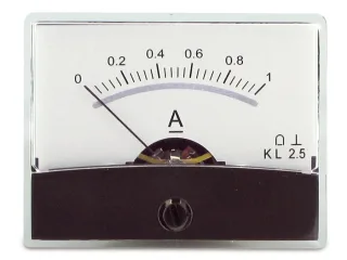 Einbau-Messinstrument mit Spiegelskala, 0...1 A-