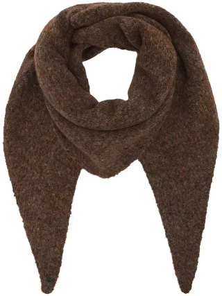 fraas - recyceltes Polyester Dreieckstuch Sustainability Edition - Bunt meliertes Dreieckstuch brownie - Gr. - OS