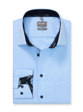 OLYMP - Comfort Fit: Businesshemd blau - Gr. - 41