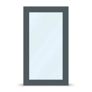 Bodentiefe Fenster, Kunststoff, aluplast IDEAL 4000, Anthrazit ähnlich RAL 7016, 800 x 1800 mm, 2-fach Verglasung, nach Maß