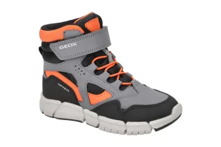 Geox J369XB FLEXYPER BOY ABX Kinderschuhe - Stiefel grau/orange wasserdicht &...