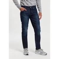 Bruno Banani Straight-Jeans Dylan gerade Beinform, Used-Waschung, niedrige Leibhöhe