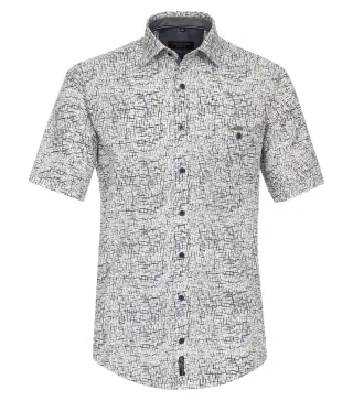 CASAMODA - Freizeithemd Kurzarm blau - Gr. - XL