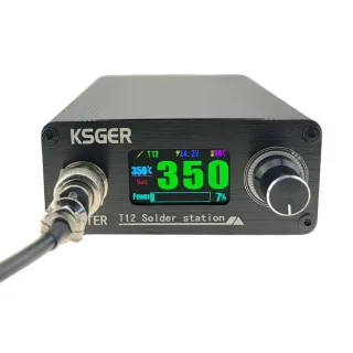 KSGER T12 Soldering Station 75W OLED Display FX9501 Handle 50-500°C AC100-240V Quick Heat Auto Sleep GX12-5