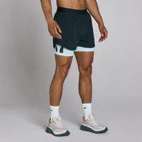 MP Herren Hybrid 5 2-in-1 Shorts – Verwaschenes Blau - S