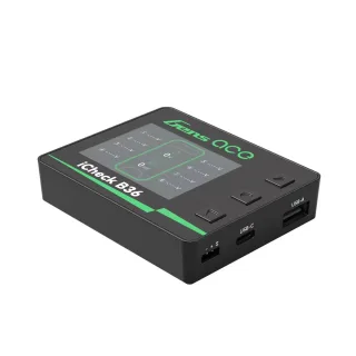 Gens Ace iCheck B36 Multi Smart Battery Checker 2.4 Inch IPS Display 30W Type-C PD Output for 1-8S LiHv/LiPo/LiFe/Li-ion