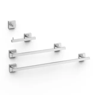Tres Set bestehend aus 2 Handtuchhaltern + 1 Papierhalter ohne Deckel + 1 Haken , 09598101 09598101