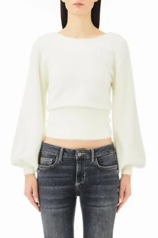 Liu Jo - SWEATER bianco lana - Gr. - M