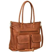 Benthill Handtasche Damen Echt Leder Vintage Henkeltasche Große Umhängetasche Shopper, Schultergurt / Umhängegurt Reißverschlussfach