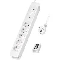 LogiLink LogiLink LPS402 Funk-Steckdosenleiste Weiß Schutzkontakt 1 St. Steckdosenleiste (Kabellänge 1.50 m)