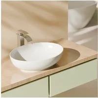 EMKE Aufsatzwaschbecken Oval Waschbecken Glänzend weiß für Badezimmer Gäste-WC,Aufsatzbecken