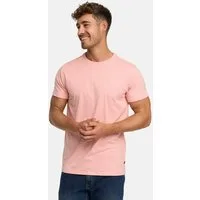 Indicode T-Shirt Herren Kloge Shirt Tee Herrenshirt mit dezentem Label-Detail auf der Brust