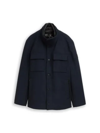 Tom Tailor - 2-in-1 Wolljacke mit abnehmbarer Innenjacke sky captain blue - Gr. - L