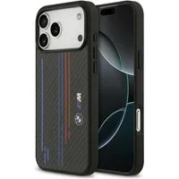 BMW Handyhülle Case iPhone 17 Pro Max MagSafe Kevlar schwarz Tricolor Logo 6,9 Zoll, Kantenschutz