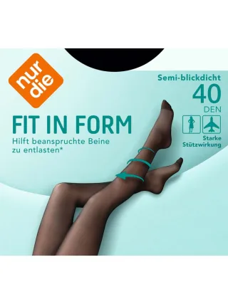 NUR DIE Damen Strumpfhose Fit in Form 40 DEN