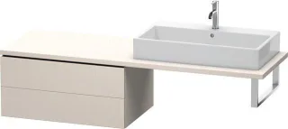 Duravit L-Cube Unterschrank für Konsole Taupe Supermatt 820x547x400 mm - LC583908383 LC583908383