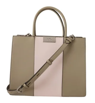 Karl Lagerfeld Sage Green Polyuréthane Tote Sac à épaule