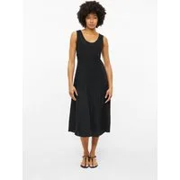 s.Oliver Midikleid Kleid Midi-Kleid aus Leinenmix