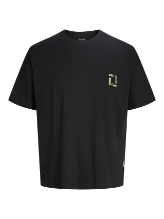JACK&JONES - JORMONTAUK BACK GRAPHIC TEE SSCN EA26 SN Black - Gr. - L