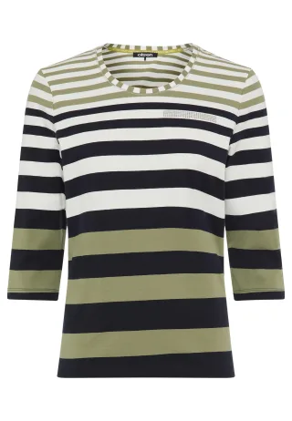 Olsen - T-Shirt Long Sleeves Moss Green - Gr. - 42