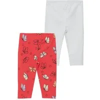 s.Oliver Junior 3/4-Leggings (2-tlg) im 2er Pack, aus Baumwollmischung, mit elastischem Bund