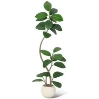 Kunstbaum Künstlicher Geigenfeigenbaum Kunstpflanzen Künstliche Zimmerpflanze, GarveeMore, Höhe 150 cm