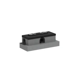 hansgrohe Ablaufgehäuse 01005180 für Standardinstallation, Grundkörper für Duschrinne
